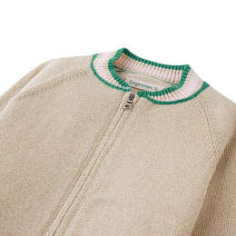 Кофта на молнии вязаная Джинджерснэпс (Gingersnaps) "Зельда", тростниковый сахар